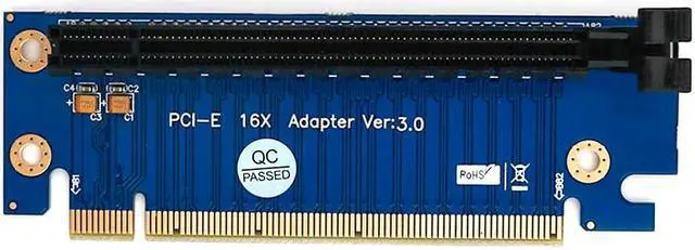 Alt view image 4 of 6 - Weastlinks PCI Express 16x Riser Card PCIE Riser Card PCI E PCI-E Riser Adapter PCI-E 16X to 16X Raiser Card
