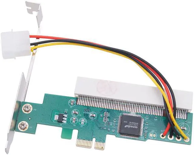 Alt view image 3 of 7 - Weastlinks PCIE to PCI Adapter PCI Express X1 to PCI Expansion Card Riser ASM1083 Chipset PCI-E Converter Adapter with 4Pin Power Connector