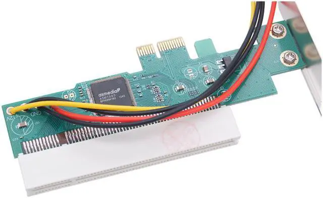 Alt view image 6 of 7 - Weastlinks PCIE to PCI Adapter PCI Express X1 to PCI Expansion Card Riser ASM1083 Chipset PCI-E Converter Adapter with 4Pin Power Connector