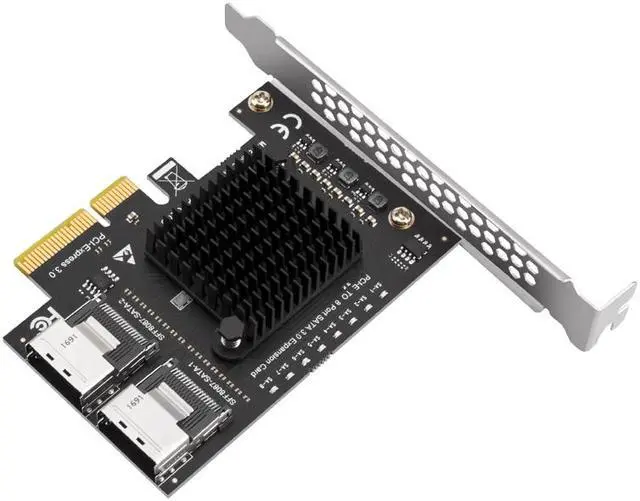 Alt view image 2 of 4 - Weastlinks Chi a Mining PCIe to Mini SAS 8087 4 Port SATA 3 6G SSD Adapter PCI-e PCI Express X1 Controller Expansion Card