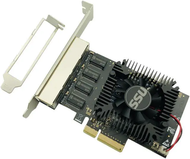 Alt view image 2 of 7 - Weastlinks Network Card RTL8245F Gigabit Ethernet PCI Express PCIE Network card 2.5Gbps LAN Adapter 4 Port RJ45 Network Card for Desktop PC