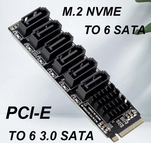 Weastlinks NVME to SATA Expansion Card M.2 to SATA Adapter M2
