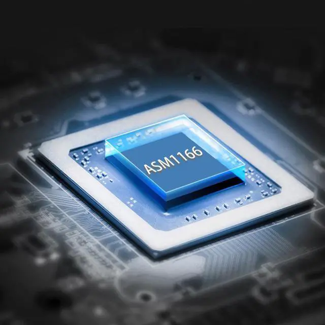 Alt view image 6 of 7 - Weastlinks NVME to SATA Expansion Card M.2 to SATA Adapter M2 Connector Internal SSD SATA 3 Port Multiplier NGFF M Key to SATA3 Controller