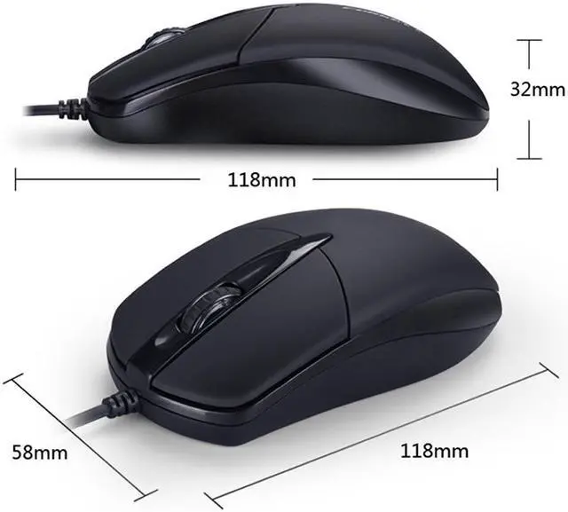 Alt view image 6 of 6 - Weastlinks USB Mouse Wired Gaming 1200 DPI Optical 3 Buttons Game Mice For PC Laptop Computer E-sports Game Office Wire Mous