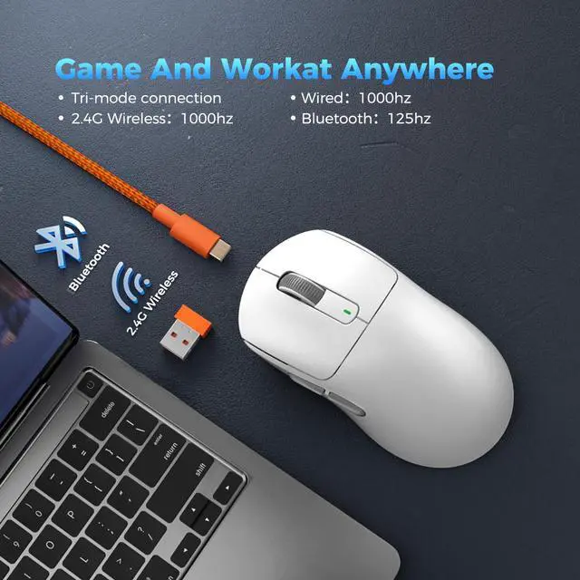 Alt view image 4 of 7 - Weastlinks Wireless Gaming Esports Mouse 26000DPI 6 Buttons Optical PAM3395 Computer Mice For Laptop PC