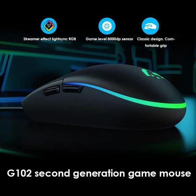 Alt view image 4 of 7 - Weastlinks Wired Mouse Suitable Internet Cafe RGB Gaming Mouse Business Office Mouse For Laptop Computer