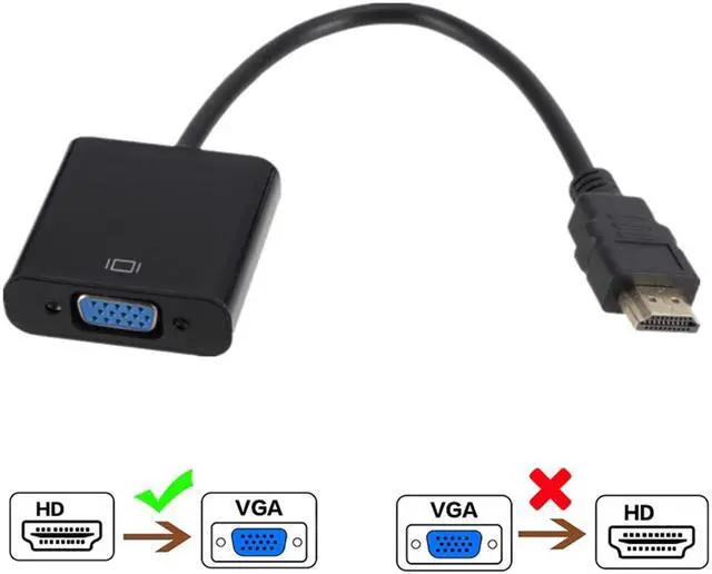 Alt view image 3 of 7 - Weastlinks 1080P HDMI-compatible To VGA Adapter Converter Cable HDMI Male To VGA Famale Digital Analog Converter for Tablet laptop PC TV