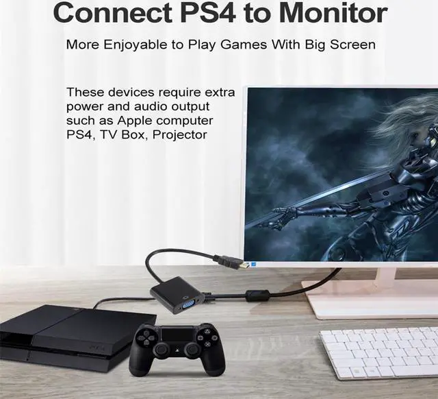 Alt view image 5 of 7 - Weastlinks 1080P HDMI-compatible To VGA Adapter Converter Cable HDMI Male To VGA Famale Digital Analog Converter for Tablet laptop PC TV