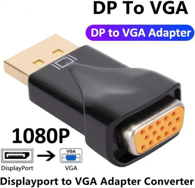 Main image of Weastlinks 1080P DP to VGA Converter Adapter DisplayPort Display Port Male to VGA Female Converter for PC Projector DVD TV Laptop Monitor