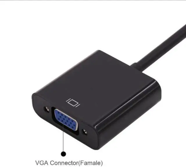 Alt view image 3 of 6 - Weastlinks DP to VGA DisplayPort Male to VGA Female Converter Adapter Cable 1080P For TV Laptop Computer Projector