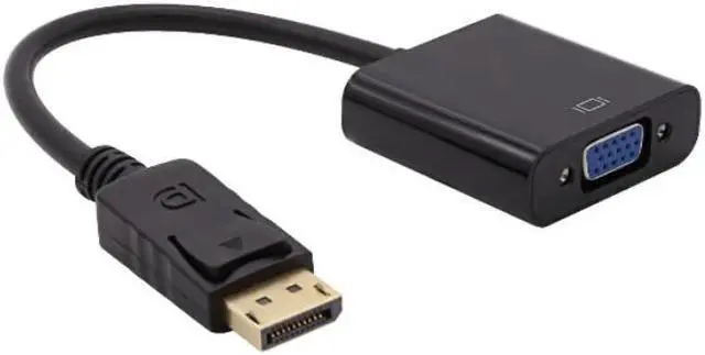 Alt view image 2 of 6 - Weastlinks DP to VGA DisplayPort Male to VGA Female Converter Adapter Cable 1080P For TV Laptop Computer Projector