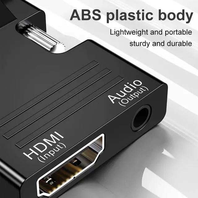 Alt view image 3 of 7 - Weastlinks HDTV To VGA Line With Audio HDTV Compatible Converter 1080P HDMI Female Input To VGA Male Audio Output Adapter Plug Play