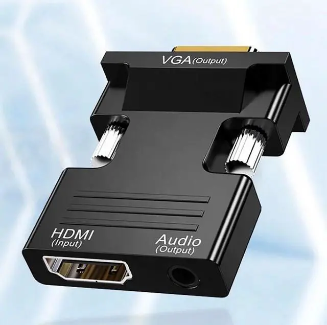 Alt view image 7 of 7 - Weastlinks HDTV To VGA Line With Audio HDTV Compatible Converter 1080P HDMI Female Input To VGA Male Audio Output Adapter Plug Play