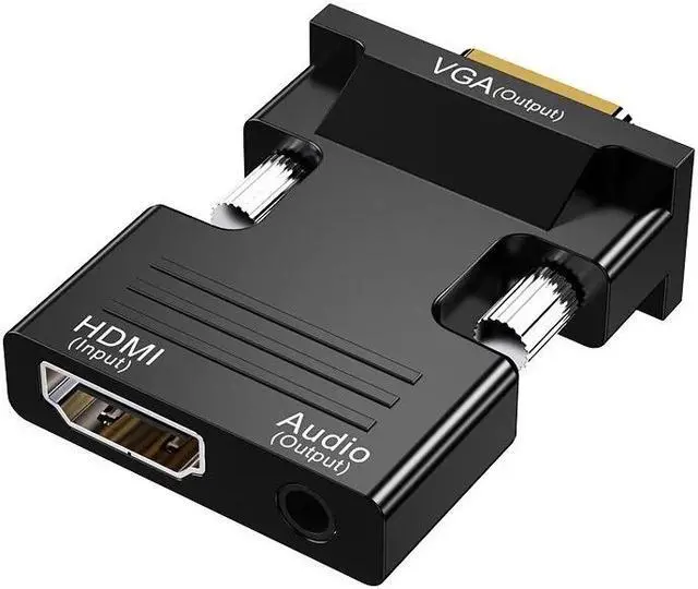 Alt view image 2 of 7 - Weastlinks HDTV To VGA Line With Audio HDTV Compatible Converter 1080P HDMI Female Input To VGA Male Audio Output Adapter Plug Play