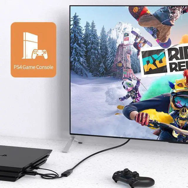 Alt view image 4 of 6 - Weastlinks HDMI-Compatible To Displayport Converter Cable 4K HD2.0 Adapter For PC TV Box Xbox PS4 PS5 Laptop Projector HD To DP Cable