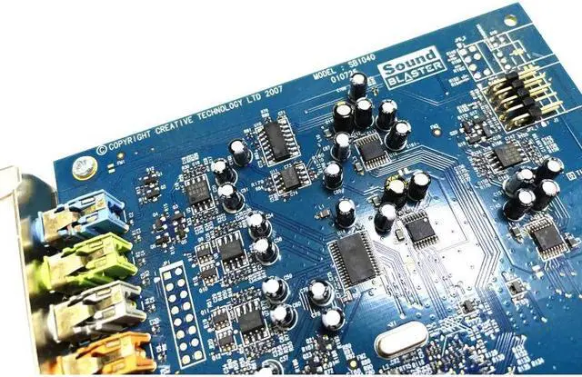 Alt view image 3 of 6 - Weastlinks Original High Quality Creative Sound Blaster X-Fi SB1040 PCI-E Sound Cards Music Movie Games Desktop Computer Sound Card
