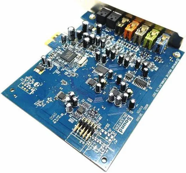 Alt view image 2 of 6 - Weastlinks Original High Quality Creative Sound Blaster X-Fi SB1040 PCI-E Sound Cards Music Movie Games Desktop Computer Sound Card