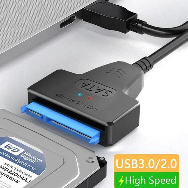 Hard Disk Cable USB 3.0 to SATA 3 Adapter 22pin Connector for 2.5 SSD HDD  Drive