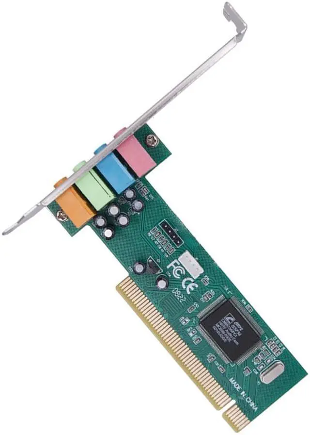 Alt view image 3 of 6 - Weastlinks PCI-E PCI for Express 4.1 Channel 3D Audio 5-Channel Digital Sound Card 4.1 Solid Capacitors CMI8738 Chipset Expansion Card