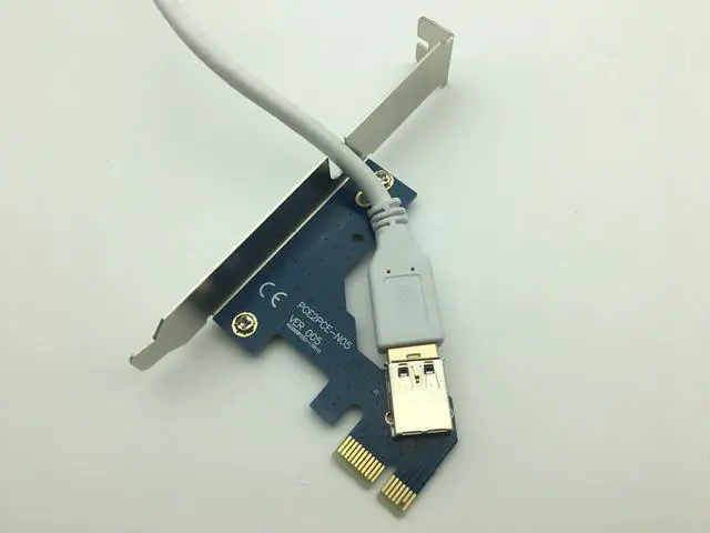 Alt view image 4 of 7 - Weastlinks PCI-e Express 1X to 3 Port 1X Switch Multiplier HUB Riser Card + USB 3.0 Cable