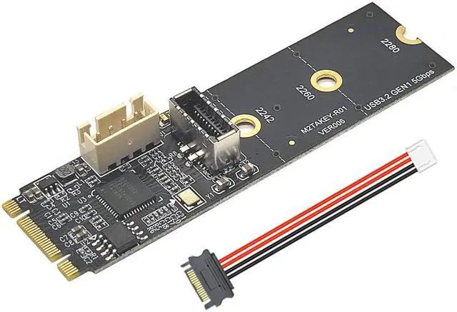 Main image of Weastlinks NVME to TYPE-E Expansion Card M.2 M KEY NVME to Front USB3.1 10G TYPE-C Adapter 4Pin Power M2 NVME to USB 3.1 TYPE C Riser Board