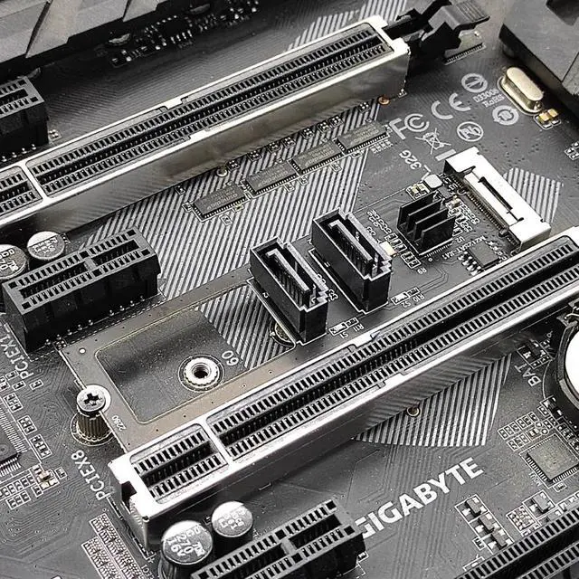 Alt view image 3 of 7 - Weastlinks M.2 NVME to SATA 3.0 6Gb Expansion Card Adapter M.2 Key-M PCIE NVME to 2 Port SATA3.0 Riser Card Converter JMB582 PCI-E 3.0 Chip