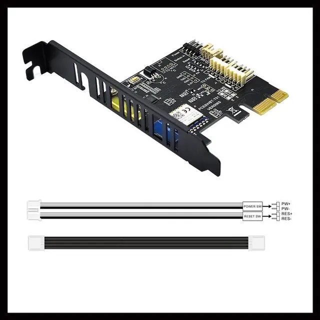 Alt view image 4 of 7 - Weastlinks Wifi Computer Power Reset Switch PCIe Expansion Card for PC Destop Computer APP Remote Control Computer Wifi Smart Switch