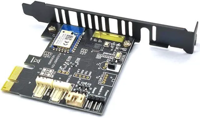 Alt view image 3 of 7 - Weastlinks Wifi Computer Power Reset Switch PCIe Expansion Card for PC Destop Computer APP Remote Control Computer Wifi Smart Switch