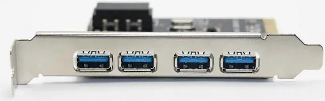 Alt view image 2 of 6 - Weastlinks 4 Port USB 3.0 PCI Express Riser Card USB3.0 5Gb Host Controller 4x USB3.0 PCIE Expansion Card for PC Computer Desktop
