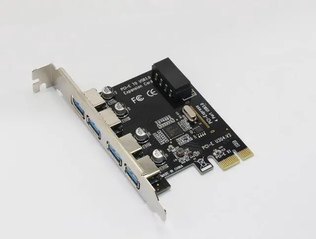 Main image of Weastlinks 4 Port USB 3.0 PCI Express Riser Card USB3.0 5Gb Host Controller 4x USB3.0 PCIE Expansion Card for PC Computer Desktop