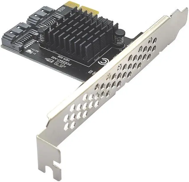 Alt view image 5 of 7 - Weastlinks SATA PCI E Adapter 2 Port SATA 3.0 to PCIe X1 Expansion Adapter Card SATA 3 PCI-e PCI Express Converter ASM1061