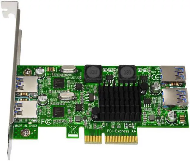 Alt view image 5 of 5 - Weastlinks PCIE USB 3.0 Card PCI-E/PCI Express USB 3.0 Controller + 5.25 USB 3.0 Front Panel PC Computer Components
