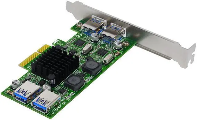 Alt view image 4 of 5 - Weastlinks PCIE USB 3.0 Card PCI-E/PCI Express USB 3.0 Controller + 5.25 USB 3.0 Front Panel PC Computer Components