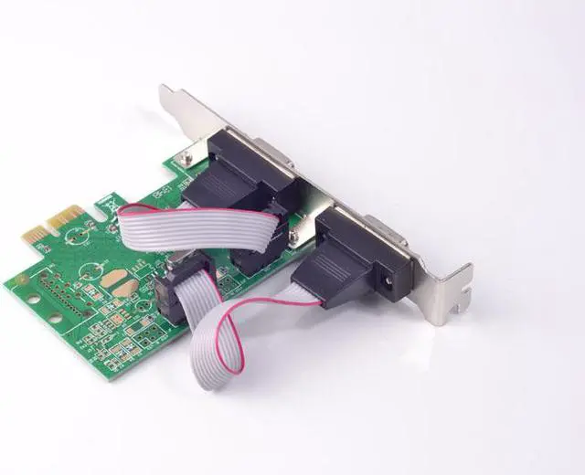 Alt view image 4 of 6 - Weastlinks PCI-Express to 2 Ports RS232 Serial Card RS-232 DB9 COM Adapter WCH 382L Chipset