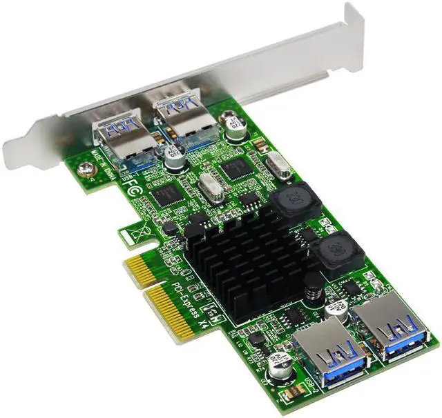 Alt view image 3 of 5 - Weastlinks PCIE USB 3.0 Card PCI-E/PCI Express USB 3.0 Controller + 5.25 USB 3.0 Front Panel PC Computer Components