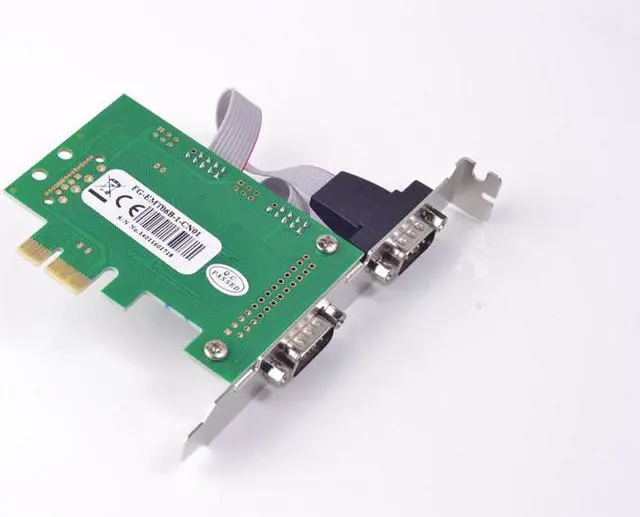 Alt view image 5 of 6 - Weastlinks PCI-Express to 2 Ports RS232 Serial Card RS-232 DB9 COM Adapter WCH 382L Chipset