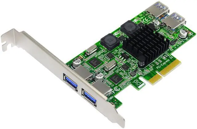 Alt view image 2 of 5 - Weastlinks PCIE USB 3.0 Card PCI-E/PCI Express USB 3.0 Controller + 5.25 USB 3.0 Front Panel PC Computer Components
