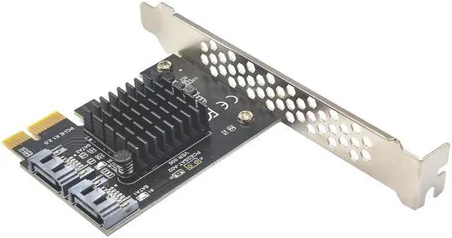 Alt view image 2 of 7 - Weastlinks SATA PCI E Adapter 2 Port SATA 3.0 to PCIe X1 Expansion Adapter Card SATA 3 PCI-e PCI Express Converter ASM1061