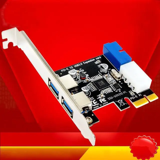 Main image of Weastlinks 2 Ports USB 3.0 Front Panel with Control Card Adapter 4-Pin & 20 Pin
