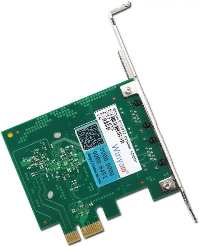 Alt view image 4 of 6 - Weastlinks PCI Express Network Card 10/100/1000Mb 2 Ports RJ45 Network Adapter PCIe PCI-E Gigabit Etherent Network Adapter Lan Card BCM5718