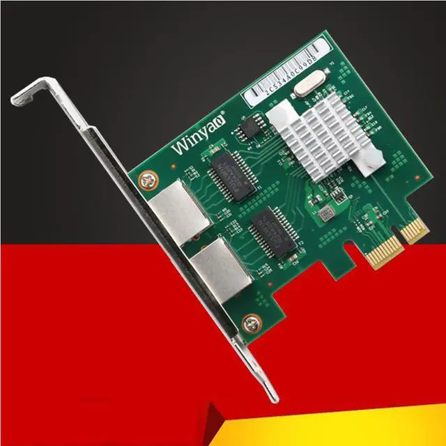 Alt view image 5 of 6 - Weastlinks PCI Express Network Card 10/100/1000Mb 2 Ports RJ45 Network Adapter PCIe PCI-E Gigabit Etherent Network Adapter Lan Card BCM5718