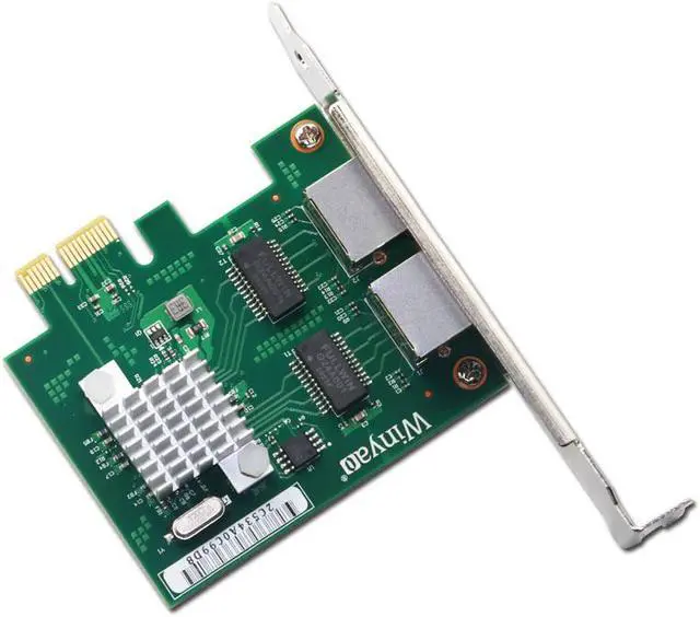Alt view image 3 of 6 - Weastlinks PCI Express Network Card 10/100/1000Mb 2 Ports RJ45 Network Adapter PCIe PCI-E Gigabit Etherent Network Adapter Lan Card BCM5718