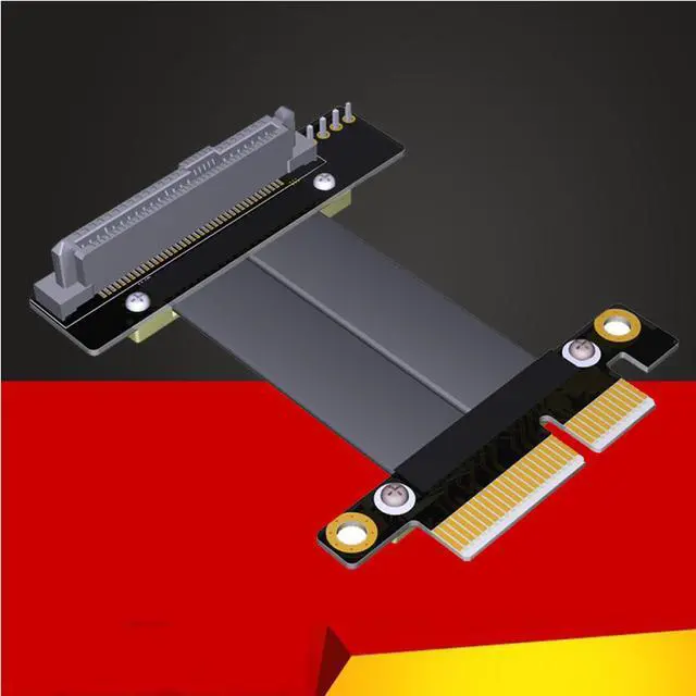 Alt view image 6 of 7 - Weastlinks PCIE Riser Cable SFF-8639 U.2 to PCI Express 3.0 X4 32Gbps Ribbon Extender Extension Cable SFF8639 U2 Connector for U.2 NVME SSD