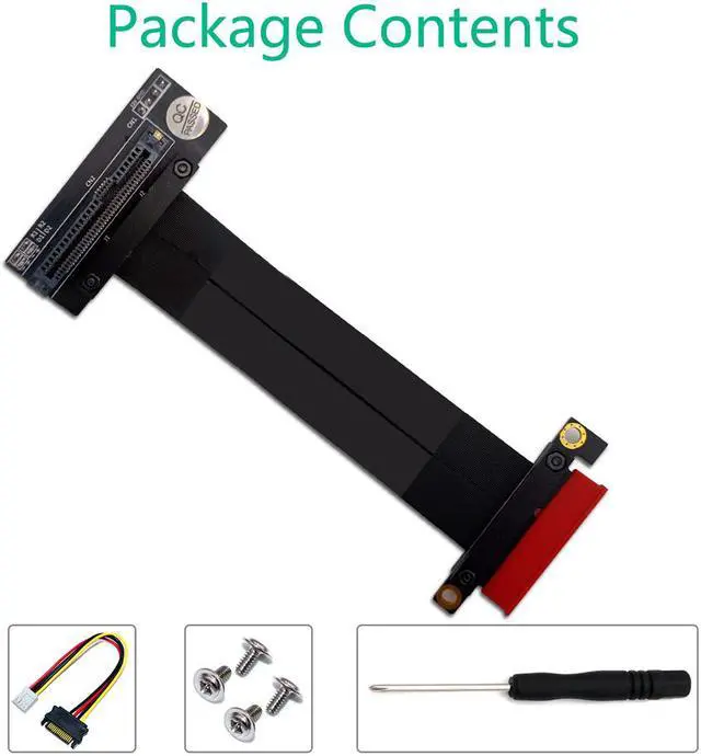Alt view image 7 of 7 - Weastlinks PCIE Riser Cable SFF-8639 U.2 to PCI Express 3.0 X4 32Gbps Ribbon Extender Extension Cable SFF8639 U2 Connector for U.2 NVME SSD