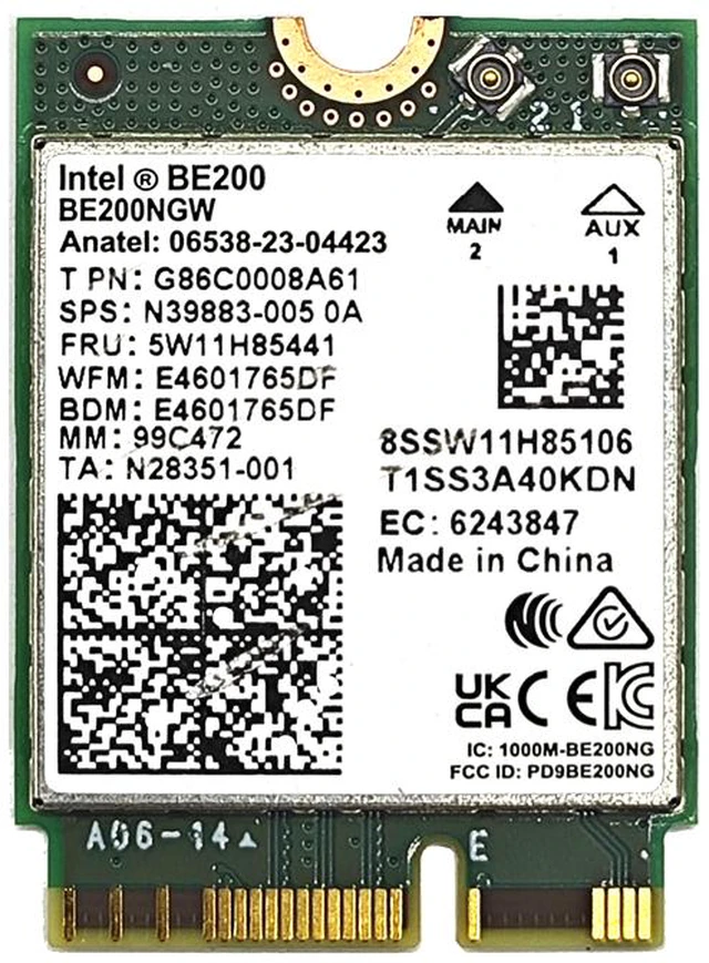 Main image of Weastlinks BE200 WIFI7 Wi-Fi 7 for Intel BE200 Bluetooth 5.4 M.2 Wifi Card BE200NGW 2.4/5/6GHz 5.8Gbps For Windows11 PC Laptop Computer