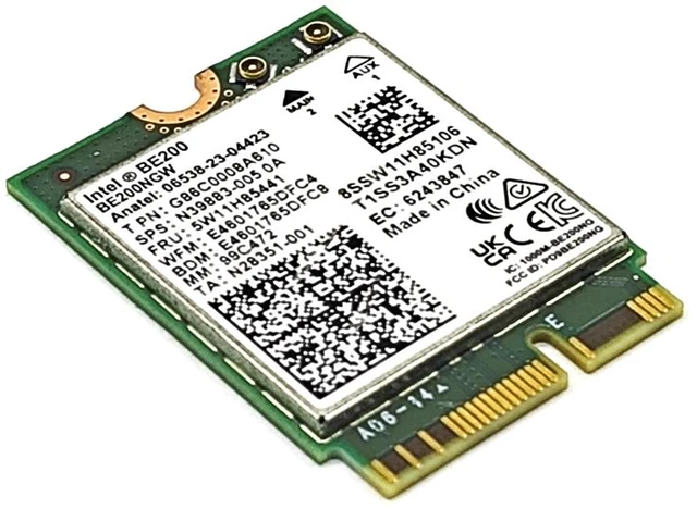Alt view image 4 of 6 - Weastlinks BE200 WIFI7 Wi-Fi 7 for Intel BE200 Bluetooth 5.4 M.2 Wifi Card BE200NGW 2.4/5/6GHz 5.8Gbps For Windows11 PC Laptop Computer