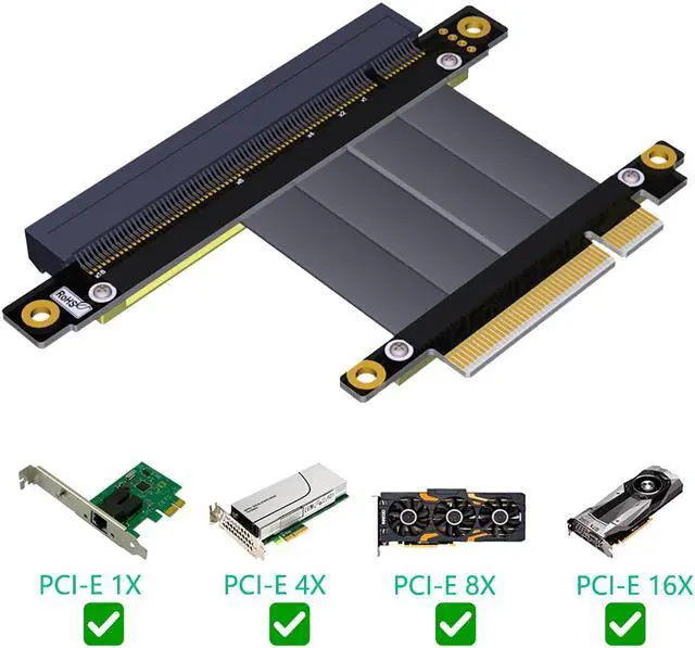 Main image of Weastlinks PCIE Riser PCI-E 8X to 16X Riser Extender Card Adapter PCIe 16X PCI Express Flexible Cable PCIe Gen3 8Gb Cables 15cm Axial Cable