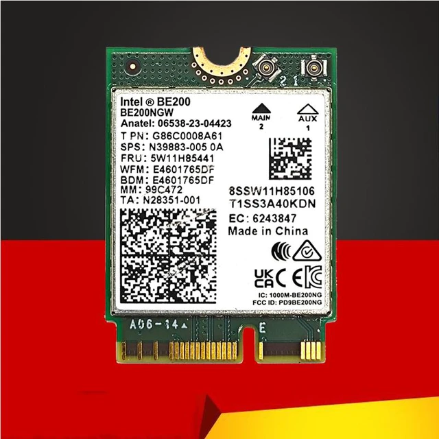 Alt view image 6 of 6 - Weastlinks BE200 WIFI7 Wi-Fi 7 for Intel BE200 Bluetooth 5.4 M.2 Wifi Card BE200NGW 2.4/5/6GHz 5.8Gbps For Windows11 PC Laptop Computer