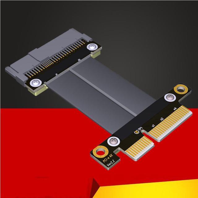 Alt view image 6 of 7 - Weastlinks Riser Cable SFF-8639 U.2 to PCI-E 3.0 4X Flexible Cable Riser Card Ribbon Extender Cable Extension Port Adapter for U.2 NVME SSD