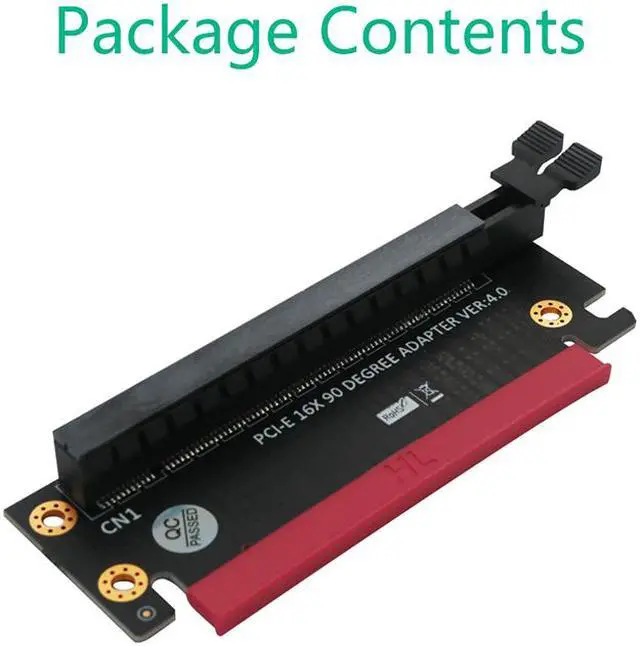 Alt view image 5 of 7 - Weastlinks PCI Express 4.0 16X Riser Card PCI-E to PCI-E 16X Slot 90 Degree Connectors High Speed PCIE X16 Convert Adapter for 1U 2U Server